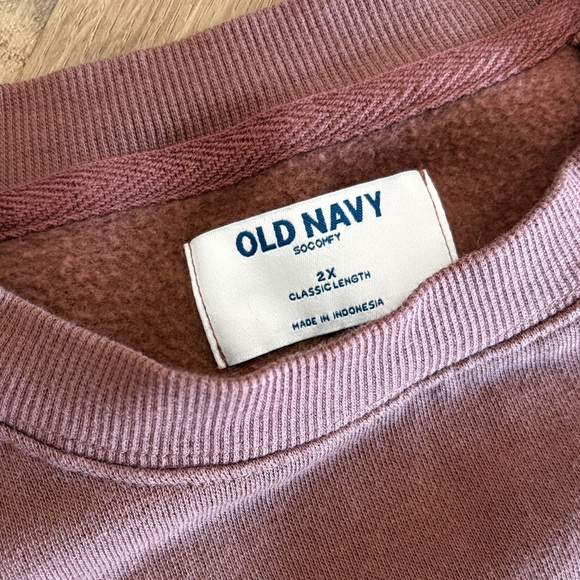Old Navy Women's Dusty Purple Crew Neck Sweater - Picture 2 of 2
